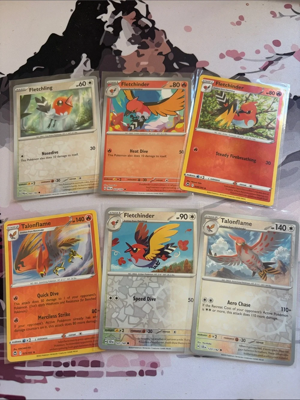 Fletchling Fletchinder Talonflame Evolution Lot Holo & Reverse Holo 🔥 ✨5/$25✨
